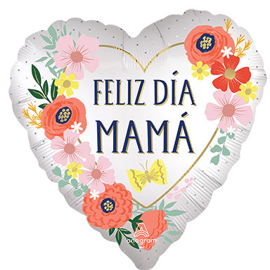 Paquete de flores satinadas Feliz dia Mama de 28 pulgadas, paquete de 5