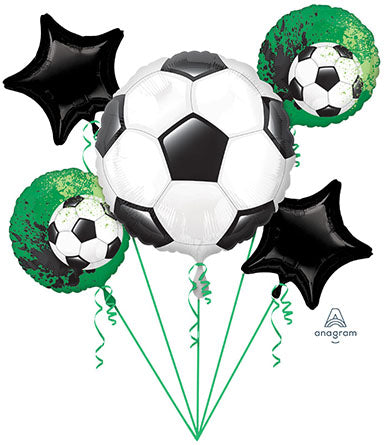 Goal Getter Soccer - Paquete de ramo de 5 globos de aluminio