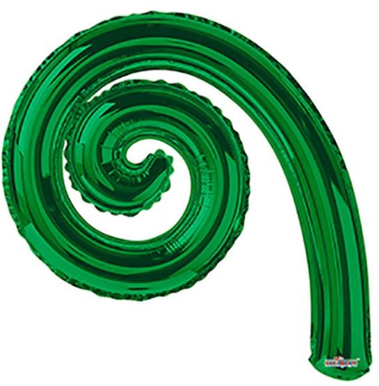 14 inch Kurly Spiral GREEN