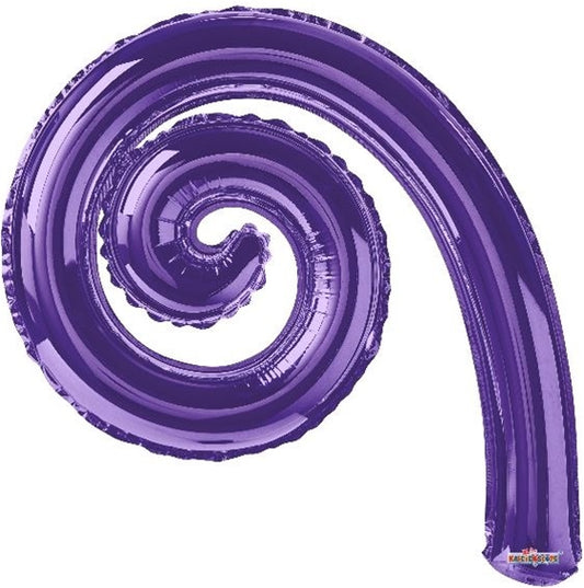 14 inch Kurly Spiral PURPLE