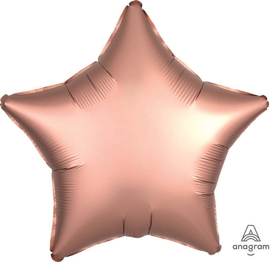 19 inch Satin Luxe ROSE COPPER Foil Balloon