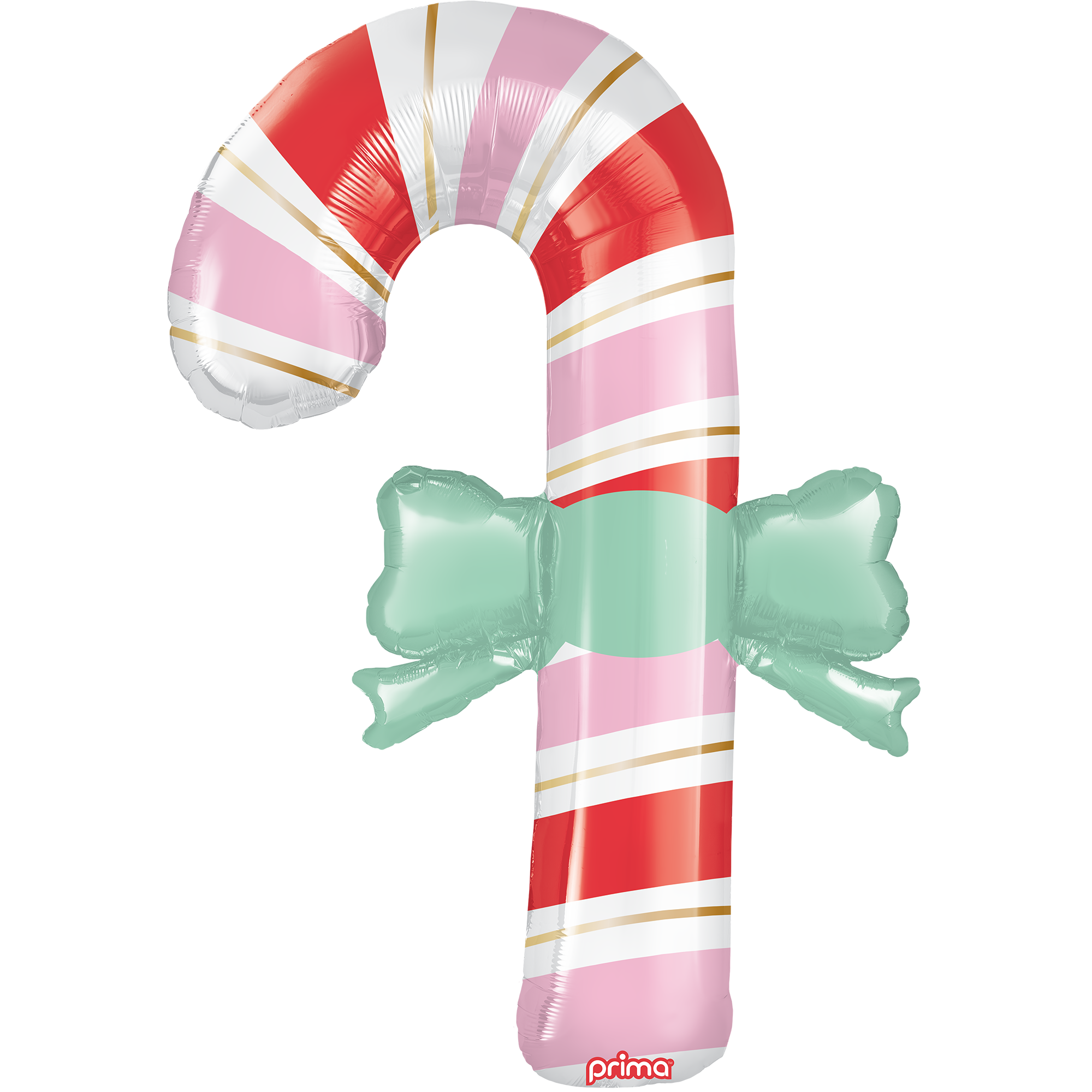 39in Candy Cane with Bow Special Shape