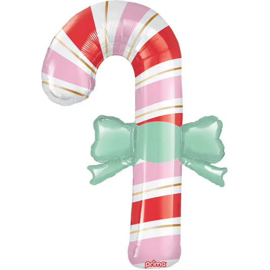 39in Candy Cane with Bow Special Shape