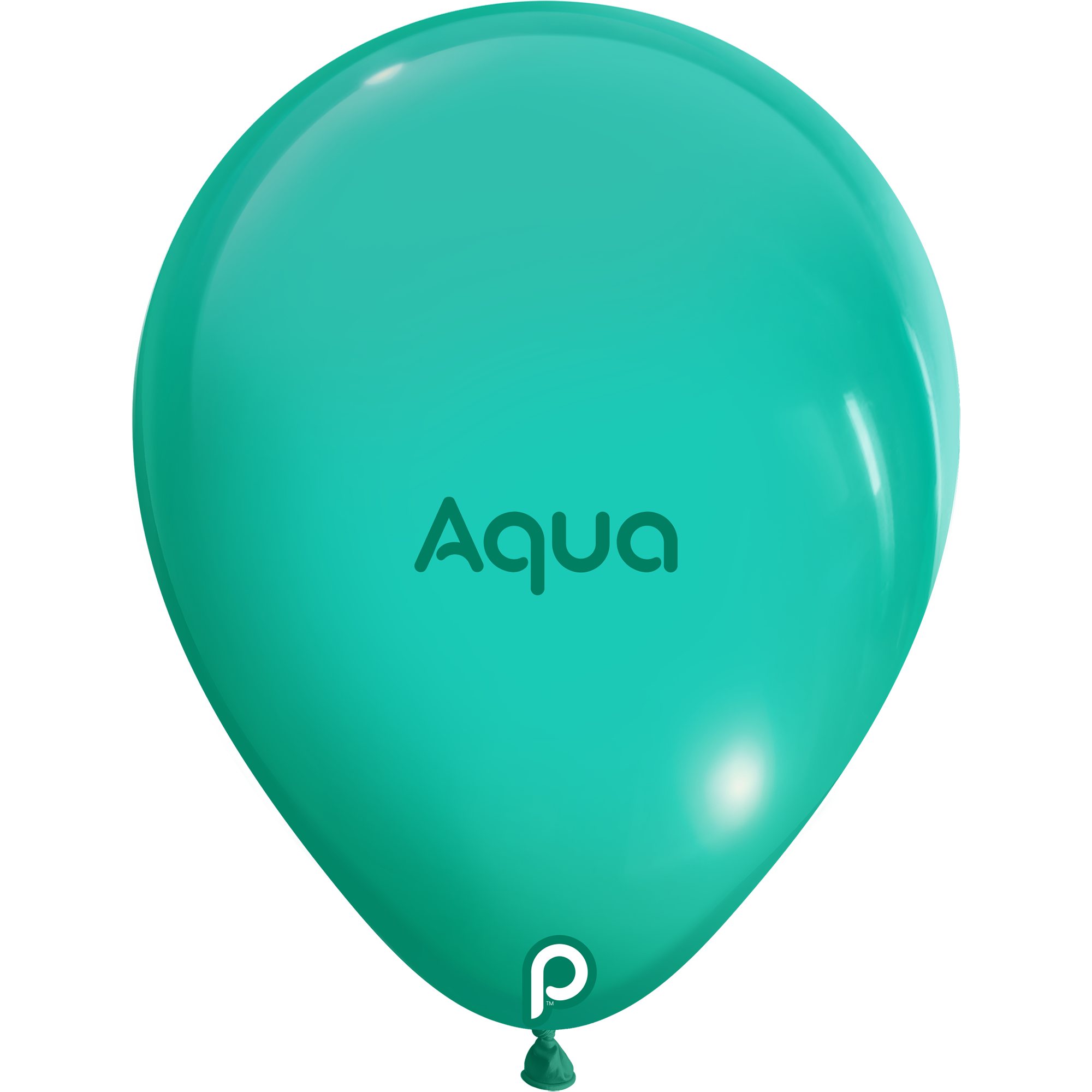 11in AQUA Round Prima Latex Balloons - Bag of 100