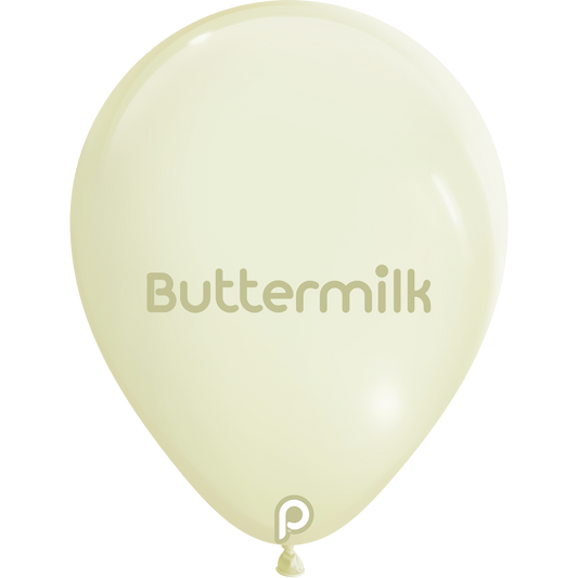 5in BUTTERMILK Round Prima Latex Balloons - Bag of 100