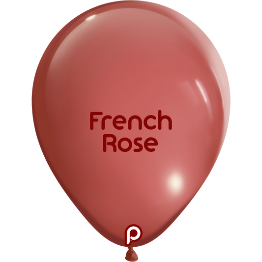 5in FRENCH ROSE Round Prima Latex Balloons - Bag of 100