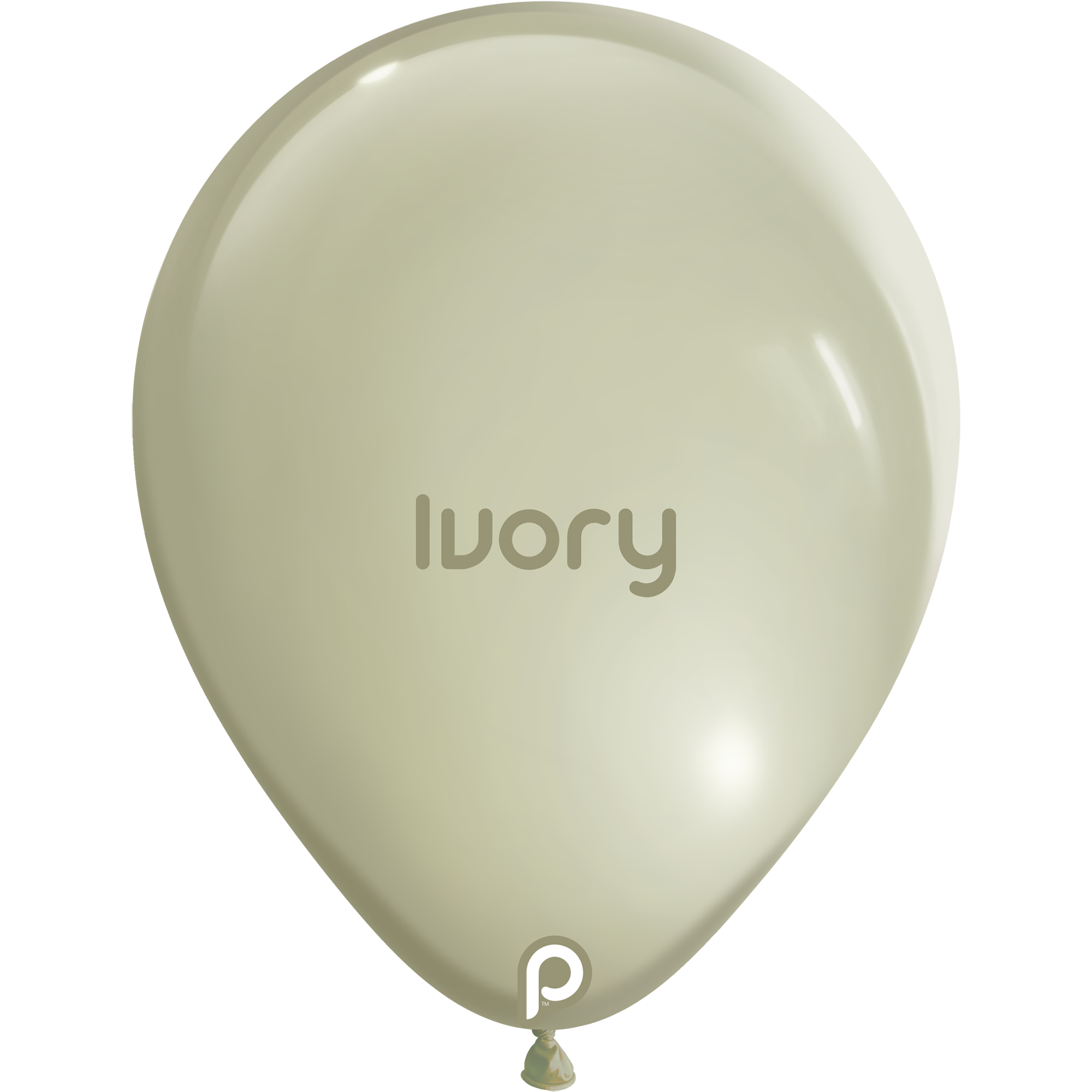 11in IVORY Round Prima Latex Balloons - Bag of 100