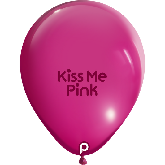 Globos de látex PRIMA redondos KISS ME PINK de 11 pulgadas, bolsa de 100