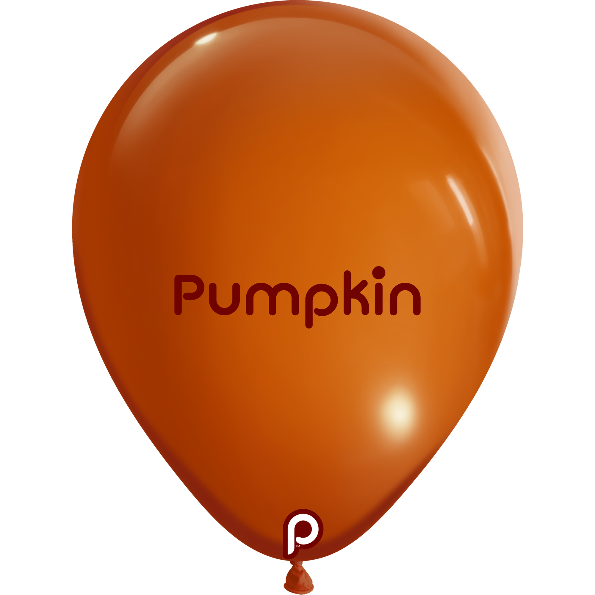 5in PUMPKIN Round Prima Latex Balloons - Bag of 100