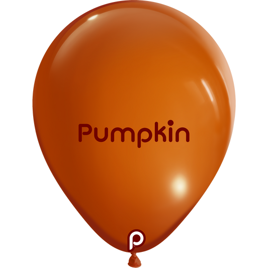 11in PUMPKIN Round Prima Latex Balloons - Bag of 100