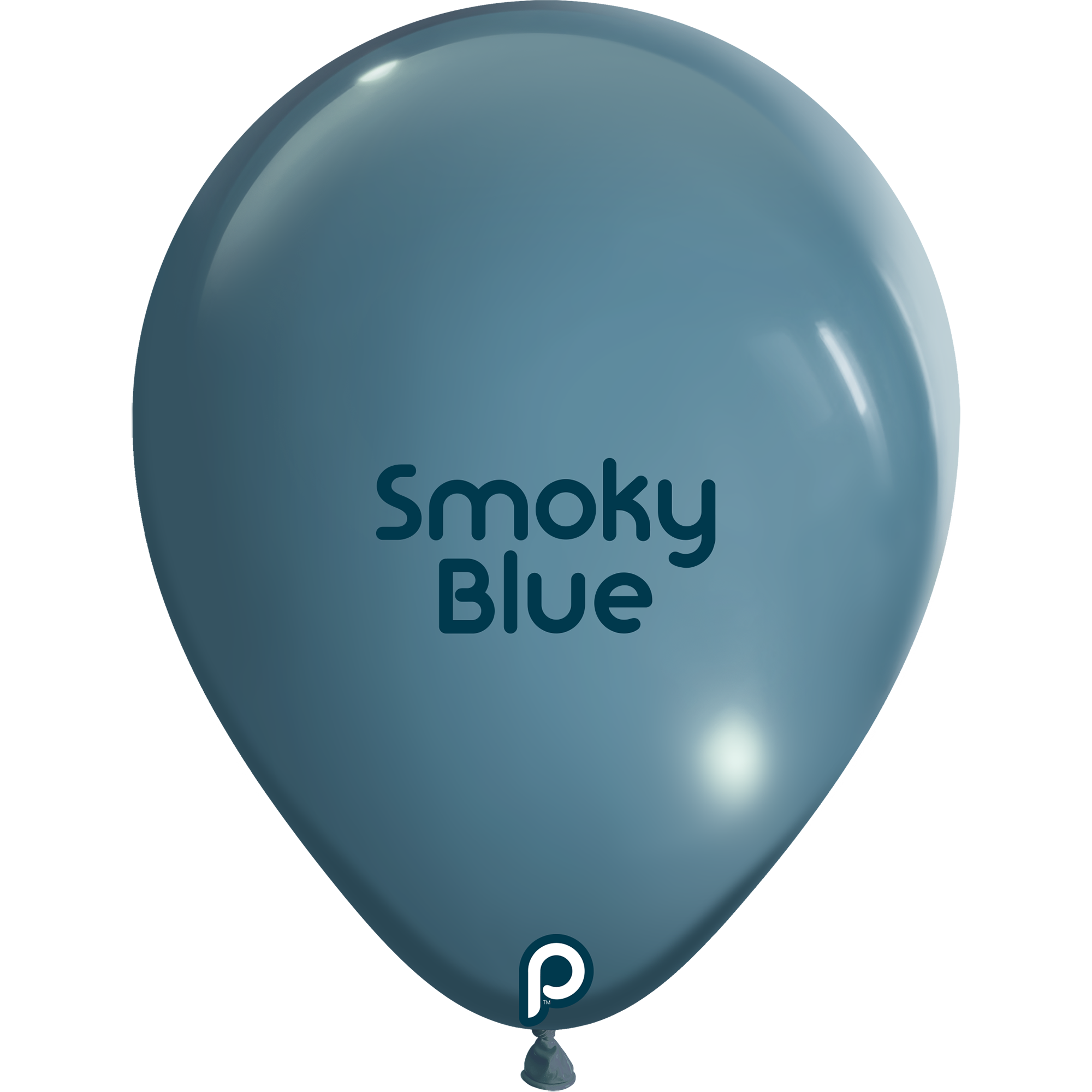 5in SMOKY BLUE Round Prima Latex Balloons - Bag of 100