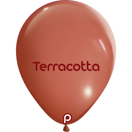 5in TERRACOTTA Round Prima Latex Balloons - Bag of 100