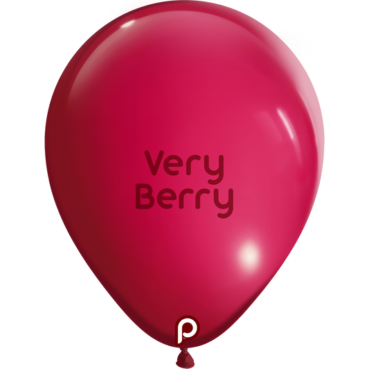 5in VERY BERRY Round Prima Latex Balloons - Bag of 100