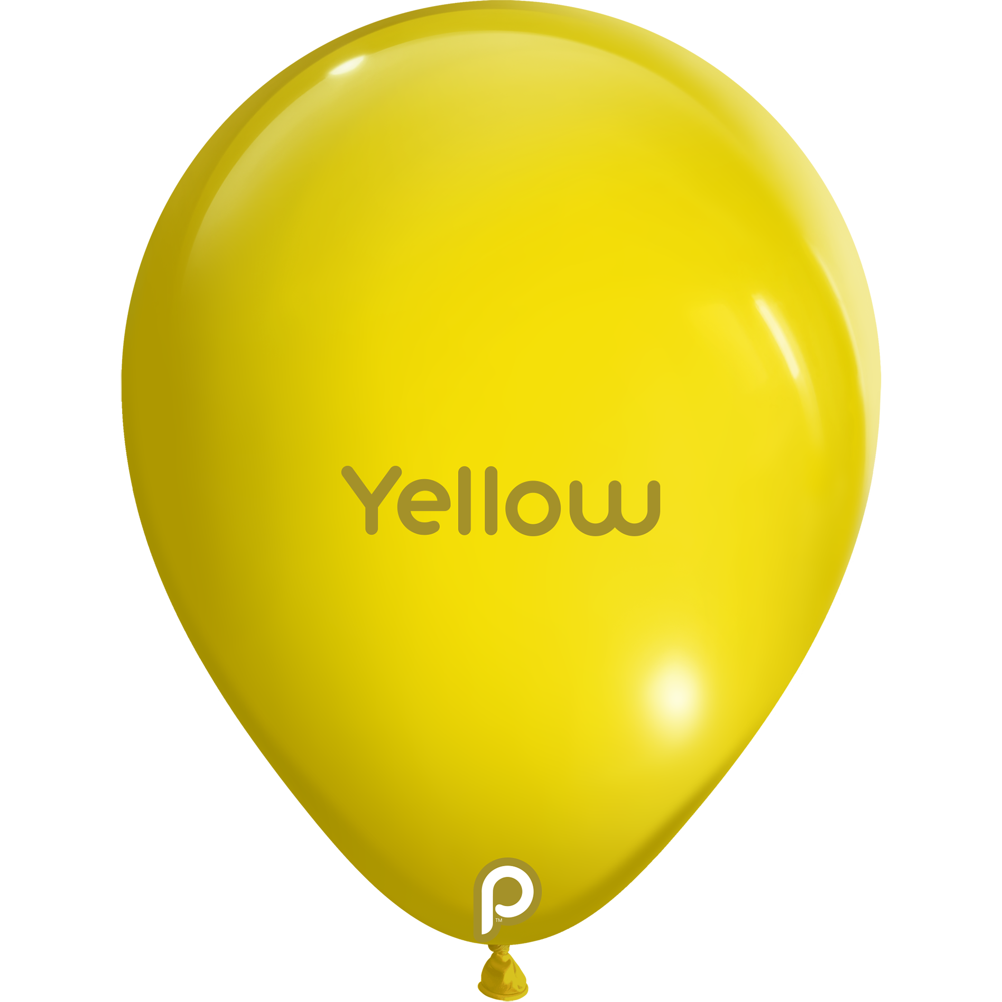 11in YELLOW Round Prima Latex Balloons - Bag of 100