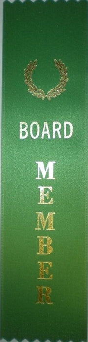 2in x 8in GREEN BOARD MEMBER Ribbon