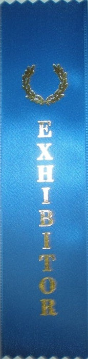 2in x 8in BLUE EXHIBITOR Ribbon