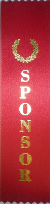 2in x 8in RED SPONSOR Ribbon