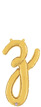 Script Letter z Gold