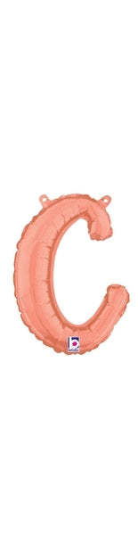 Script Letter C Rose Gold