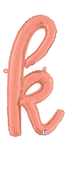 Script Letter K Rose Gold