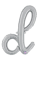 Script Letter d Silver