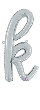 Script Letter k Silver