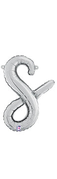 Script Letter s Silver