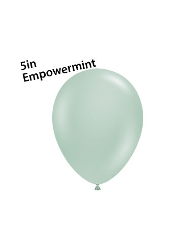 5 inch Empower-Mint Round  TufTex Balloon